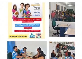 A câmara de Vereadores de Santa Bárbara promove cursos gratuitos