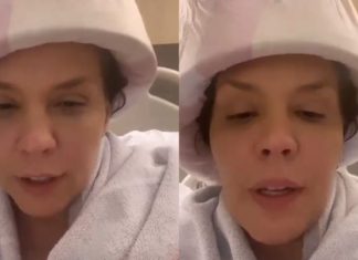 Simony mostra primeira sessão de quimioterapia após revelar estar com câncer