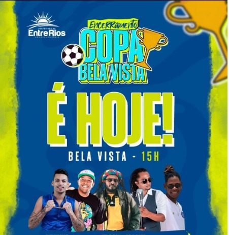Prefeitura de Entre Rios confirma festa no encerramento da Copa Bela Vista 2022