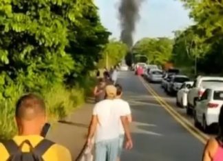 Vera Cruz: Motoristas fazem protesto e bloqueiam trecho da Ponte do Funil