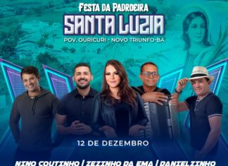 Prefeitura divulga Festa da Padroeira Santa Luzia no Povoado Ouricuri-Novo Triunfo