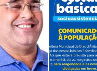 VÍDEO: Moradores de Dias D’Ávila acusam prefeitura de cancelar entrega de cestas básicas de última hora: ‘Sacaneou todo mundo’