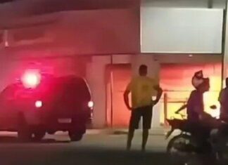 Incêndio atinge Banco do Brasil de Paratinga