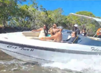 Prefeitura suspende alvará de lancha que fazia manobra arriscada em alta velocidade no Rio do Inferno; assista