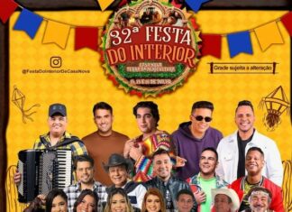 DIVULGADA GRADE DE ATRAÇÕES DA 32ª FESTA DO INTERIOR EM CASA NOVA