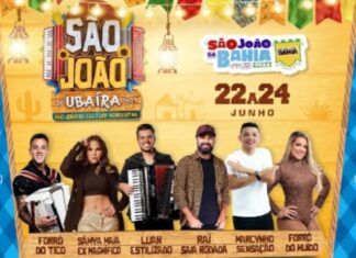 PROGRAMAÇÃO DE SÃO JOÃO E UBAIRA 2023