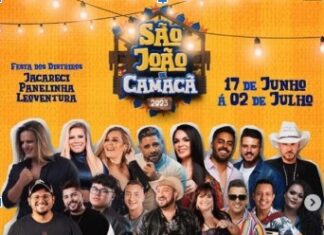 Camacã vai reunir um grande público dos dias 23/06 a 25/06, no Arraiá do Xenhenhen 2023