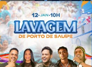 Lavagem de Porto de Sauípe 2025 terá grandes atrações