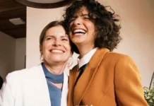 Filha de Débora Bloch e esposa encantam em aparição rara durante evento