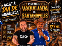 Dieguinho DB e Edilson Lima animam público na 1ª Grande Vaquejada de Santanópolis