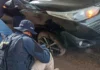 Gestante entra em trabalho de parto na BR-324 e pneu do carro fura durante viagem