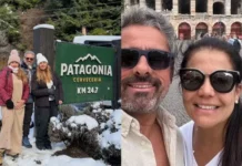 Após fim de casamento com Nivea Stelmann, ex-marido curte férias na neve